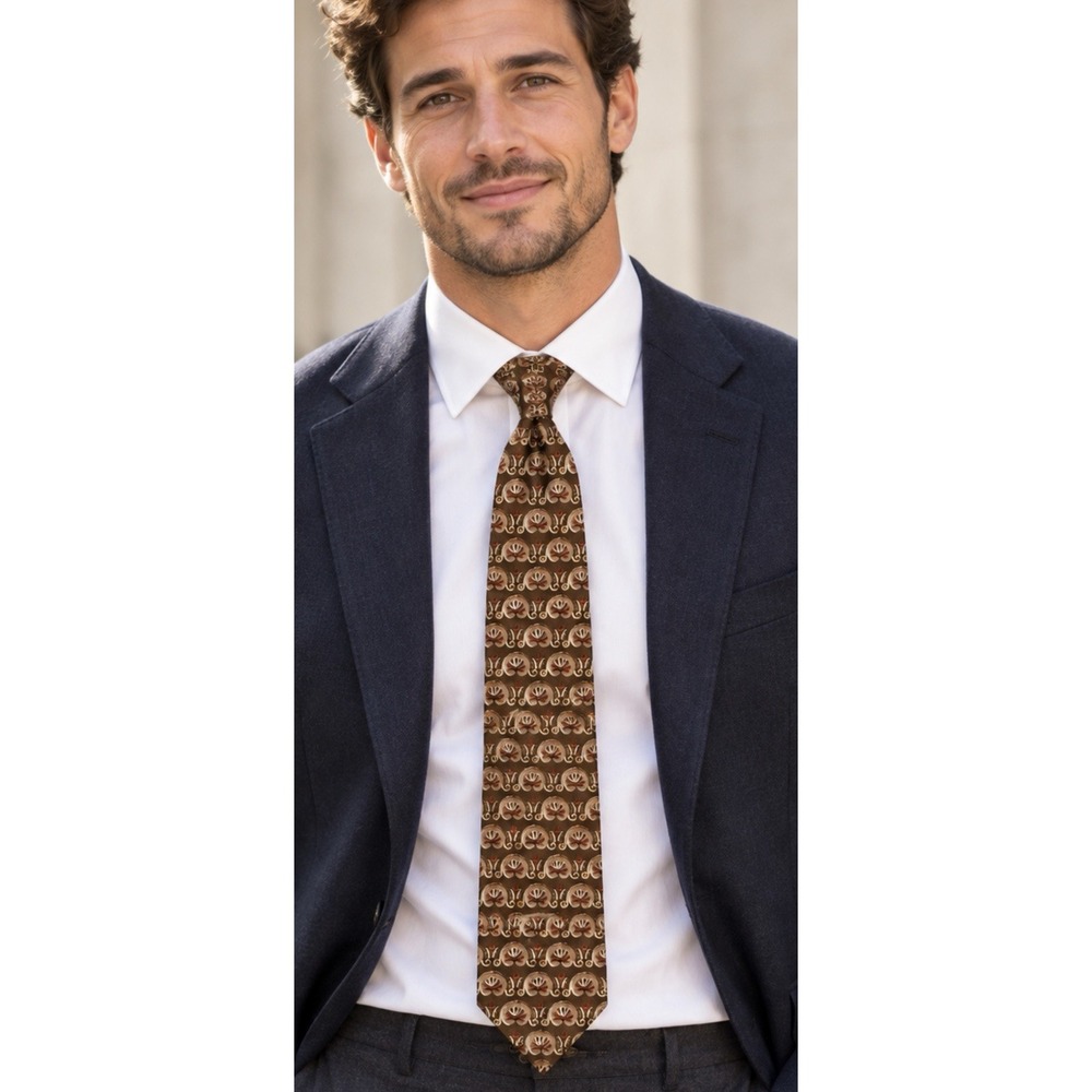 Ermenegildo Zegna Mens 100% Silk Necktie Handmade In Italy Luxury Paisley Design